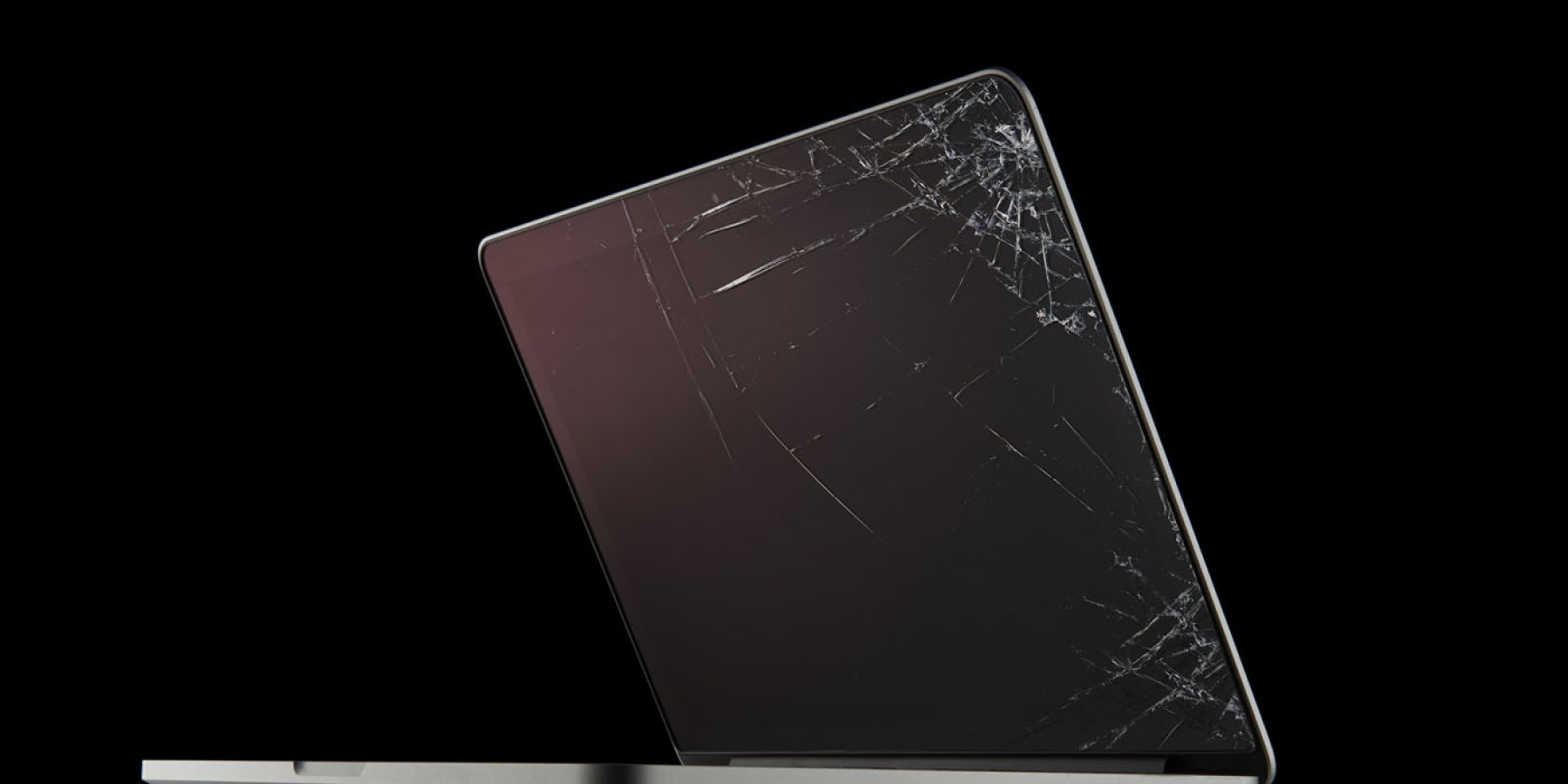 Cracked laptop